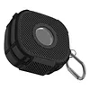 For  Powerbeats Fit BT Earphone Protective Cover with Bracket & Metal Carabiner Shockproof TPU Protective Sleeve Anti-Scratch Dustproof BT Earbuds Case for Outdoor Travel Camping