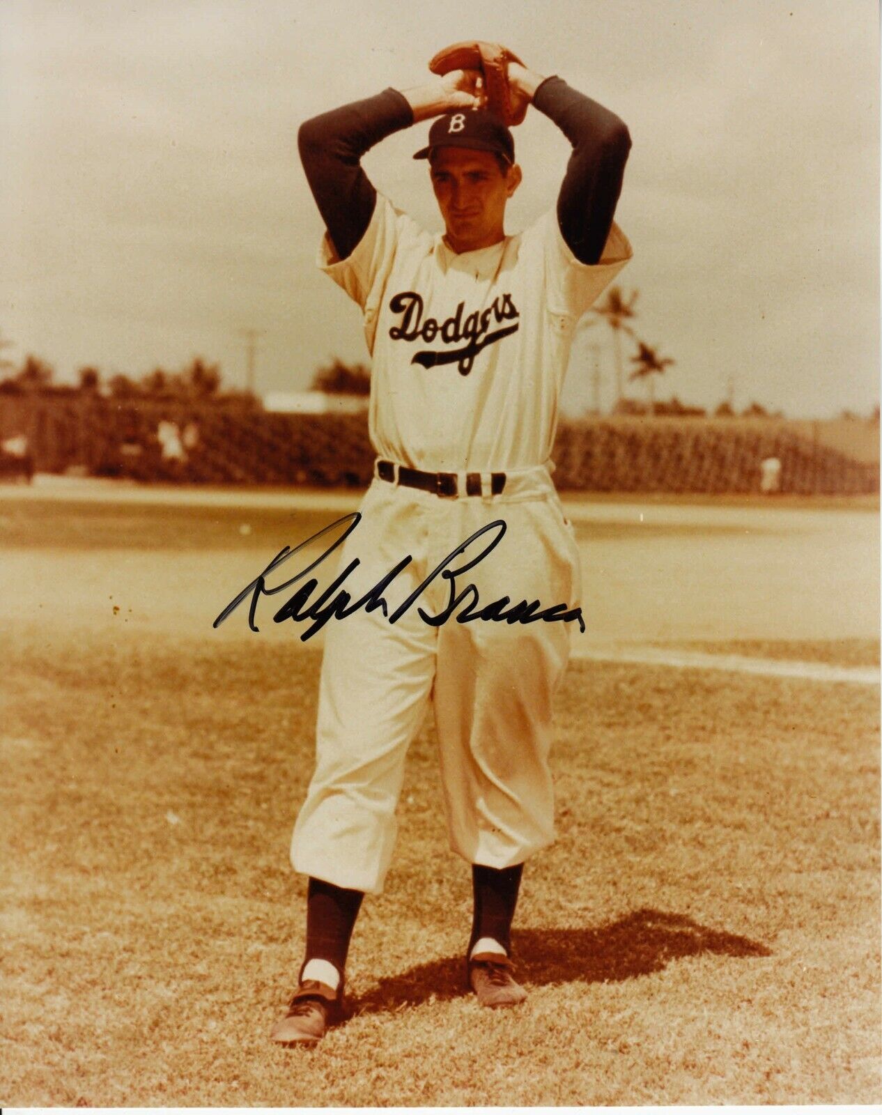 Ralph Branca #0 8x10 Signed Photo Poster painting w/ COA Brooklyn Dodgers 033119