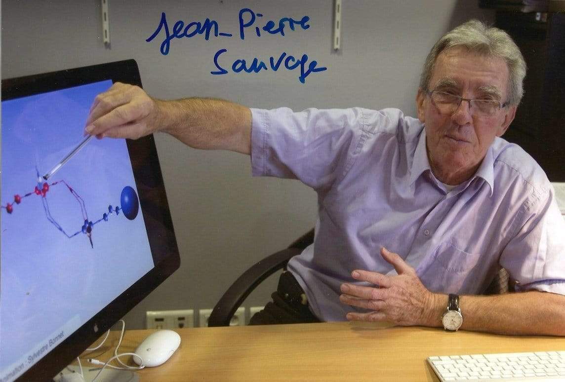 Jean-Pierre Sauvage NOBEL PRIZE CHEMISTRY autograph, In-Person signed Photo Poster painting