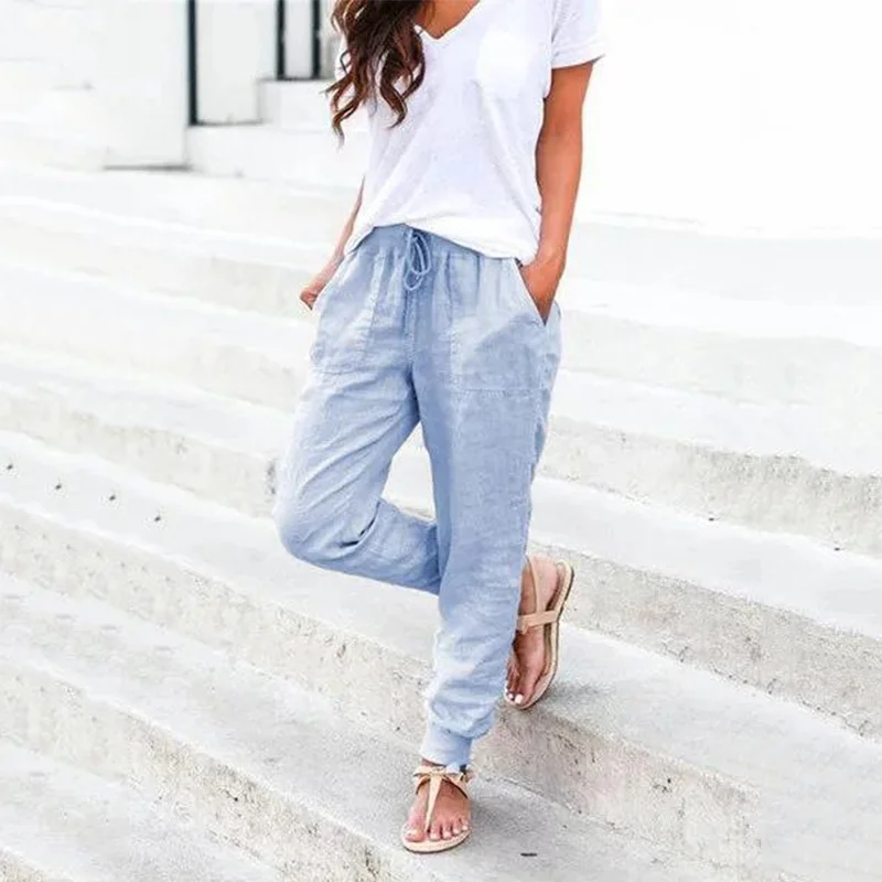 Casual Solid Color Pants