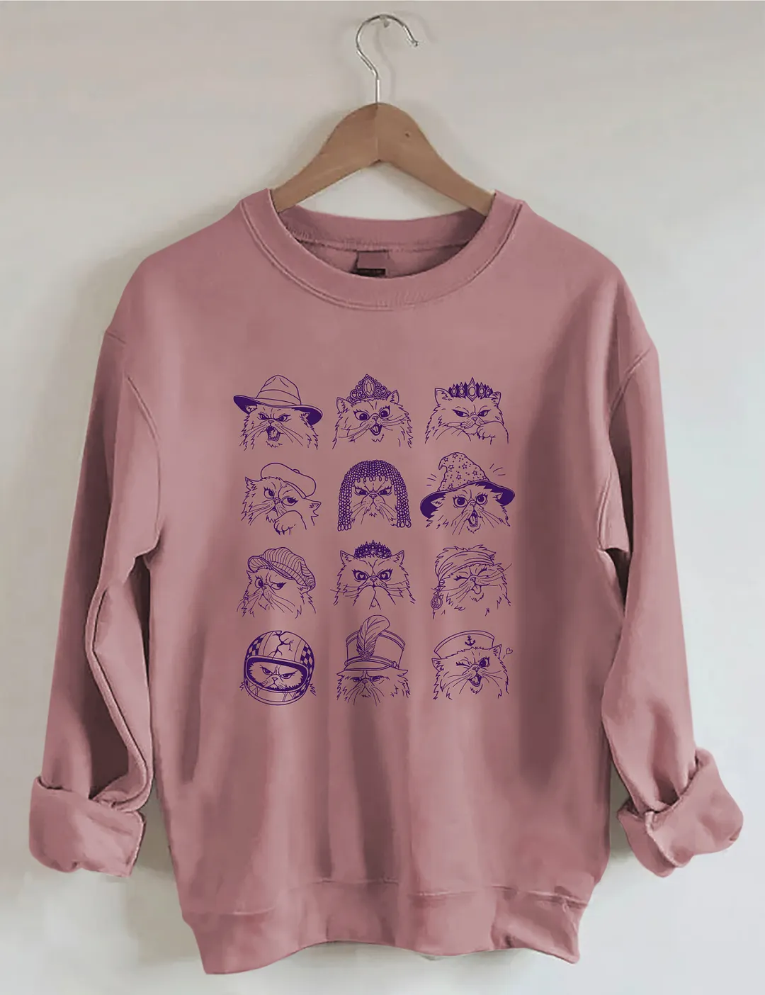 Feline Characters Sweatshirt