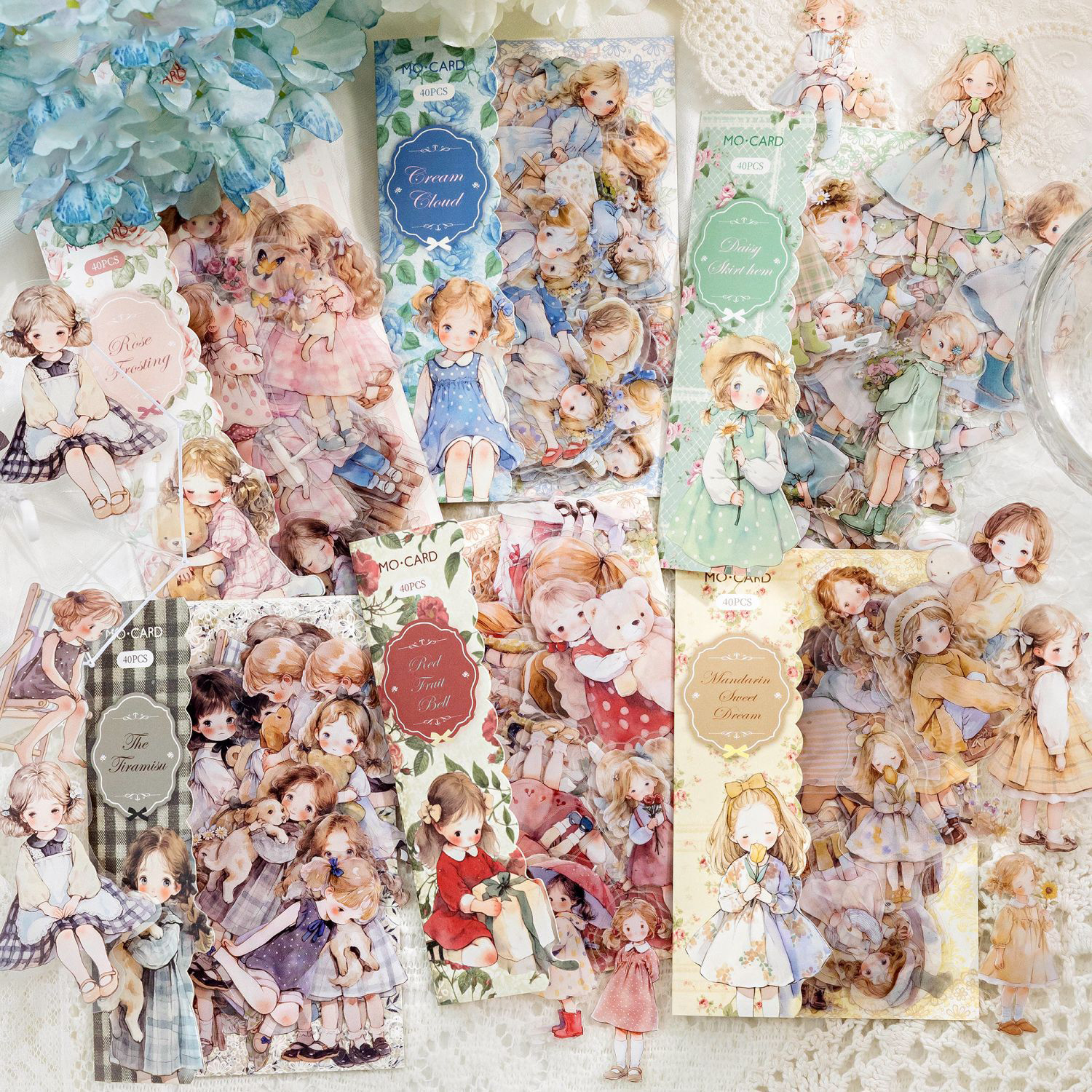 PET 스티커 - 인형방 시리즈 귀여운 캐릭터