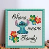(Stamped/Counted) Disney Stitch Flower - 11CT Cross Stitch 40*40cm