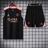 2025/2026 Psg Paris Pre-Match Training Black Pink Vest+Shorts Football1:1 Thai Quality