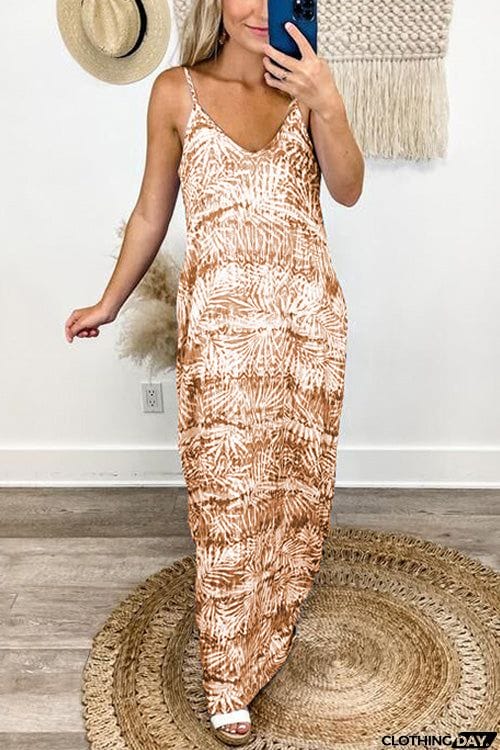 Fashion Chic Sling V Neck Dress