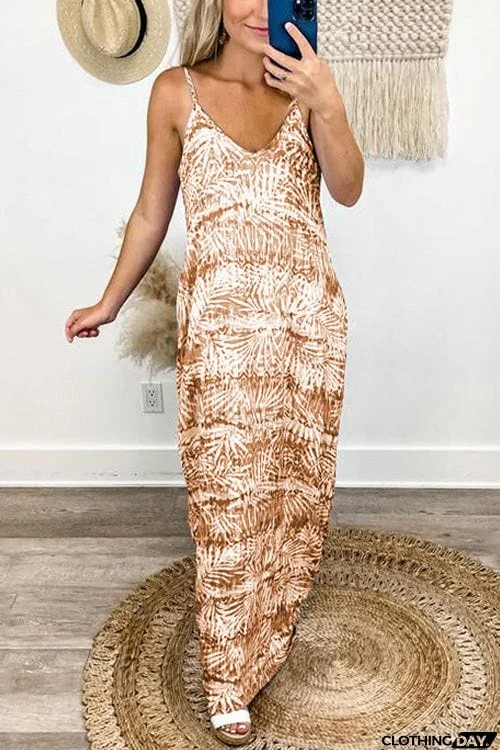 Fashion Chic Sling V Neck Dress