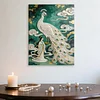 DIY Pearl Painting Peacock for Home Wall Decor with Frame(40x30cm)