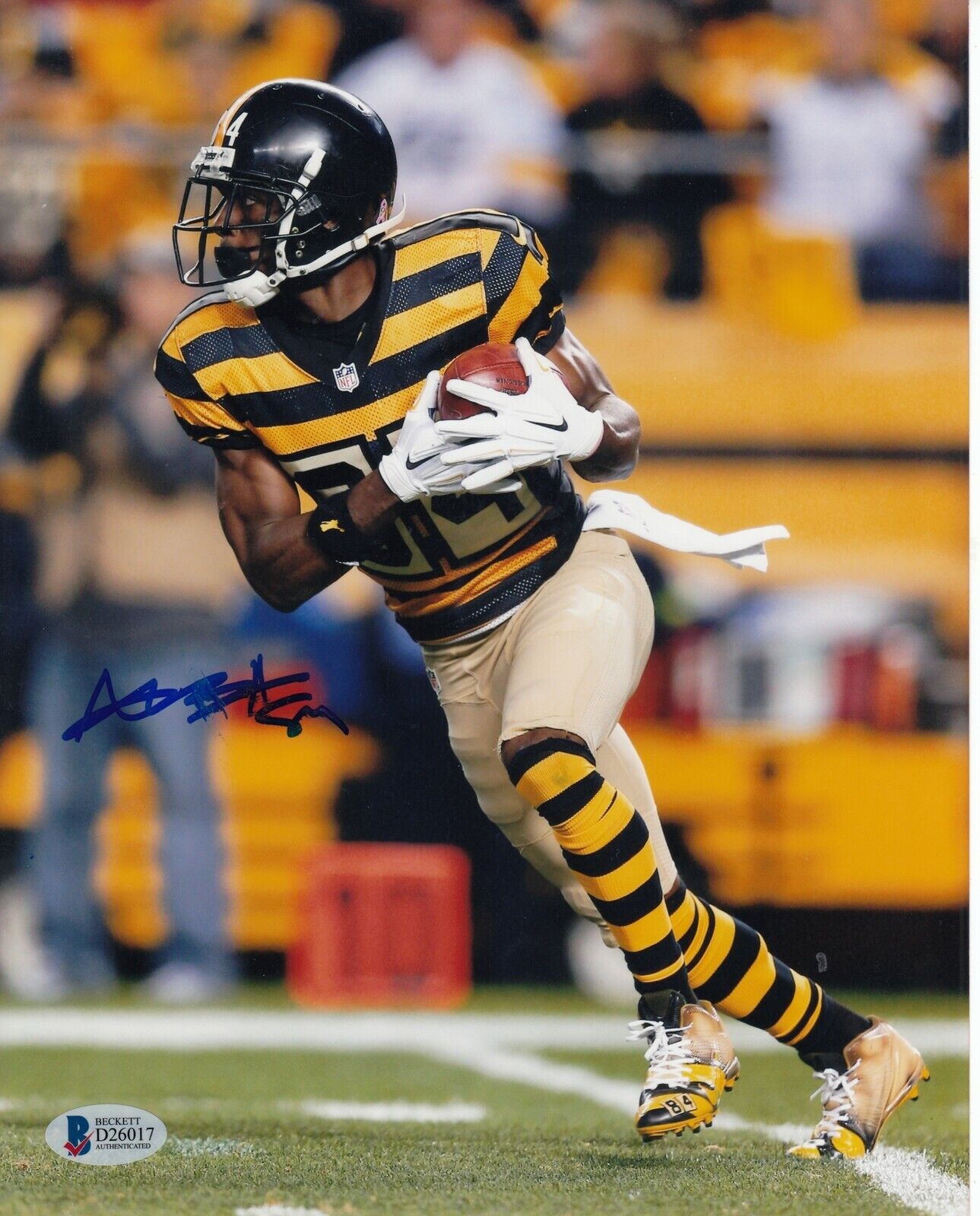 Antonio Brown #2 Signed 8x10 Photo Poster painting Beckett Pittsburgh Steelers