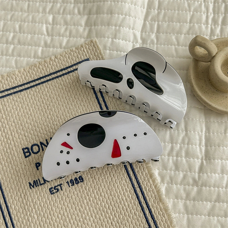 Halloween Funny Minimalist Women’s Skull PVC Hair Claws