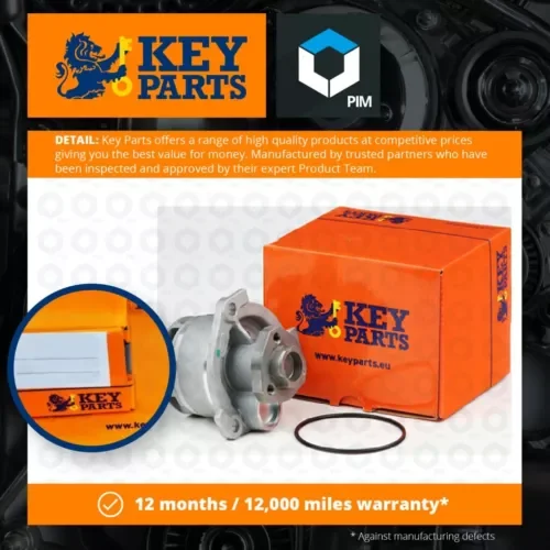 Dronehint Water Pump fits VAUXHALL VECTRA B, C 2.0D 95 to 06 Coolant KeyParts 1334117 New Parts