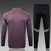 2025/2026 Manchester United Half-Pull Training Suit Gray Purple Football Shirt 1:1 Thai Quality