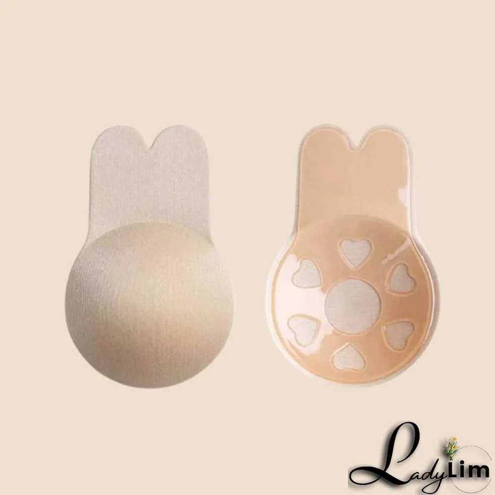 Rabbit Shape Self Adhesive Silicone Reusable Chest Stickers - Ladylim