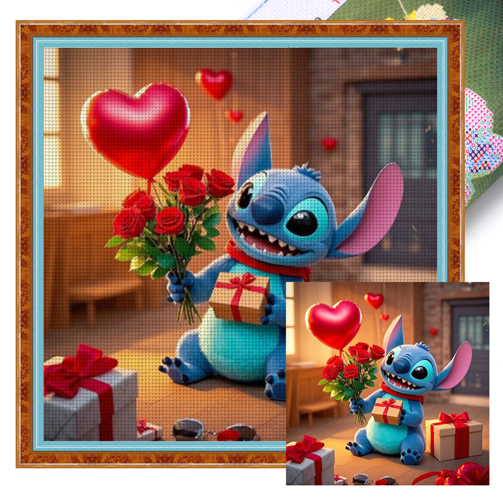 Stitch With Gift Full 11CT Pre-stamped Canvas(40*40cm) Cross Stitch