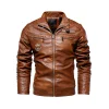 New Men's Motorcycle Leather Jacket