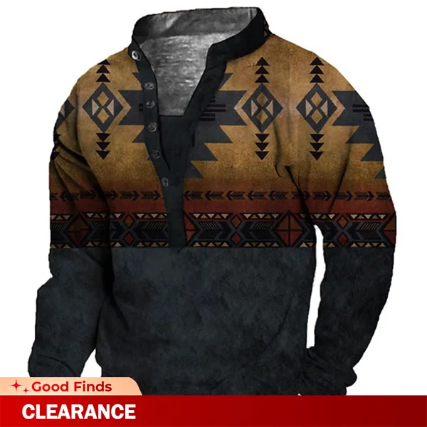 Ethnic Totem Print Sweatshirt