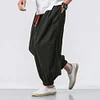 Gioiacombo™ Pantaloni casual larghi in cotone e lino