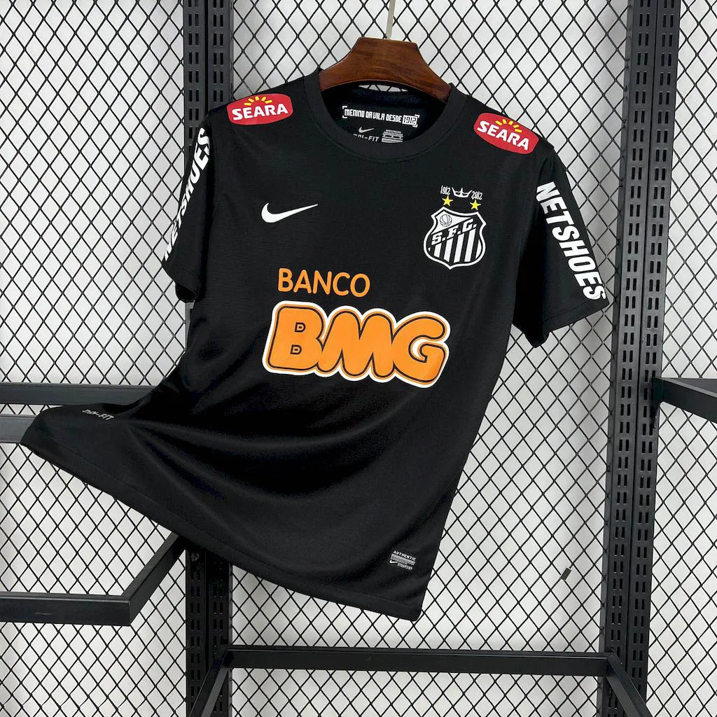 2011-2012 Retro Santos black Football Shirt 1:1 Thai Quality- Maxi Kits