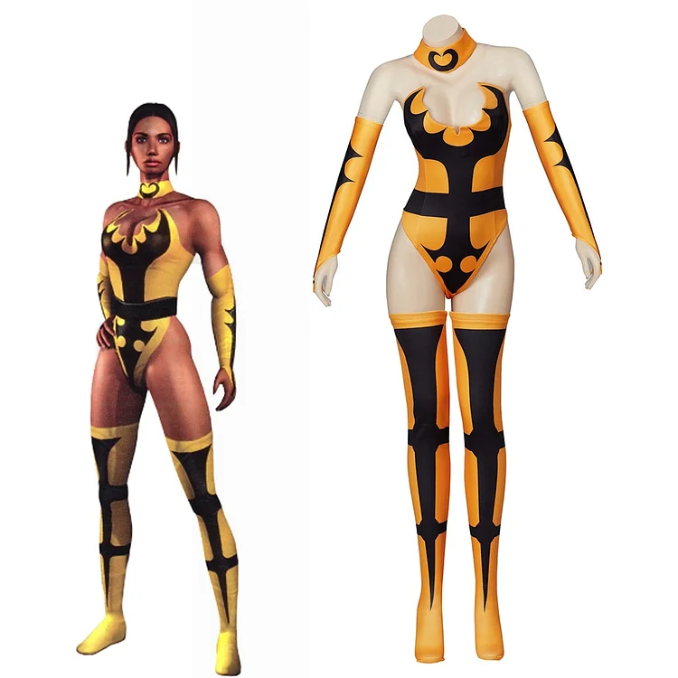 Mortal Kombat Tanya Cosplay Costume Jumpsuit  Sexy Tanya Bodysuit Girl Ninja Suit