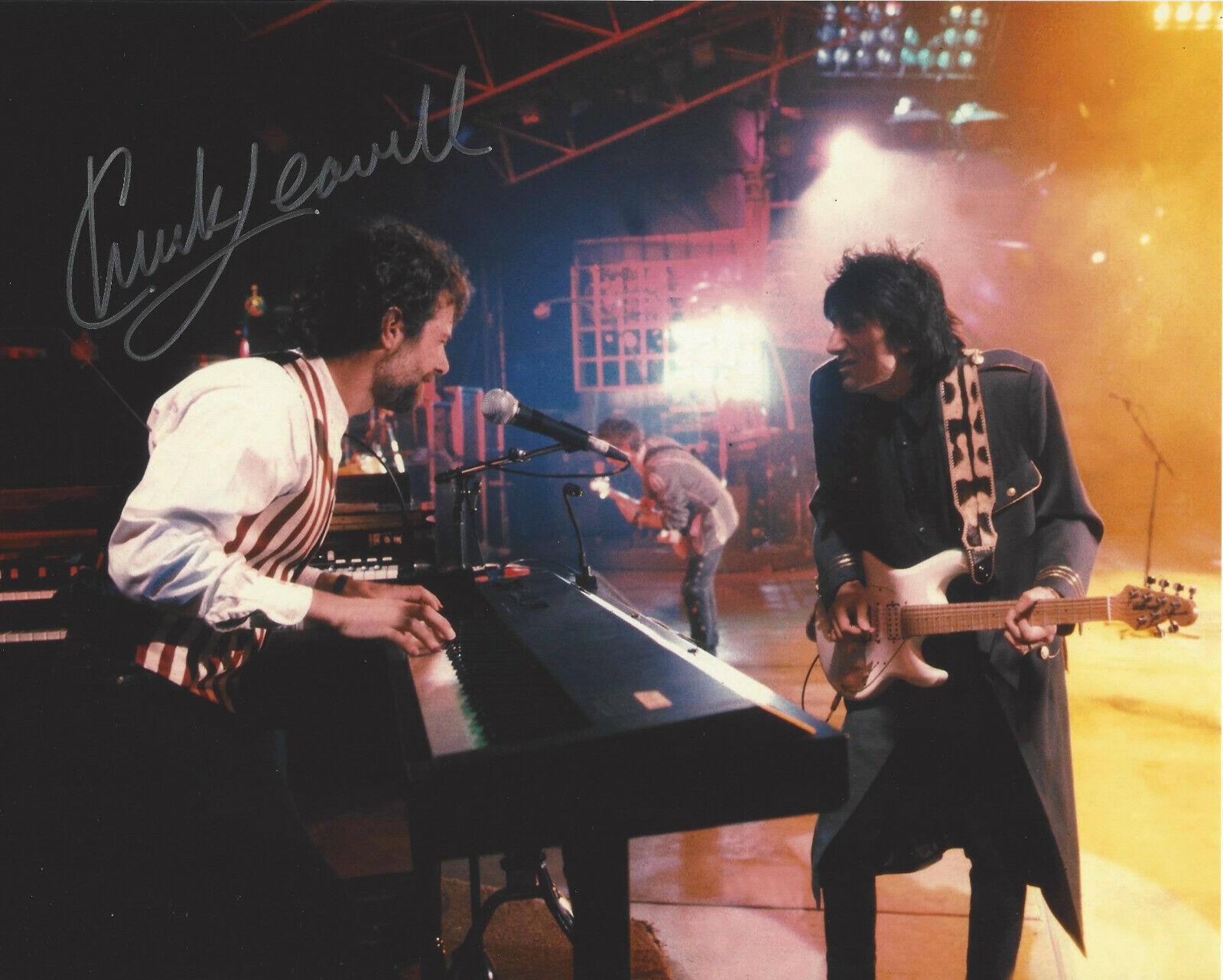 CHUCK LEAVELL SIGNED 8x10 Photo Poster painting COA THE ROLLING STONES & ALLMAN BROTHERS BAND