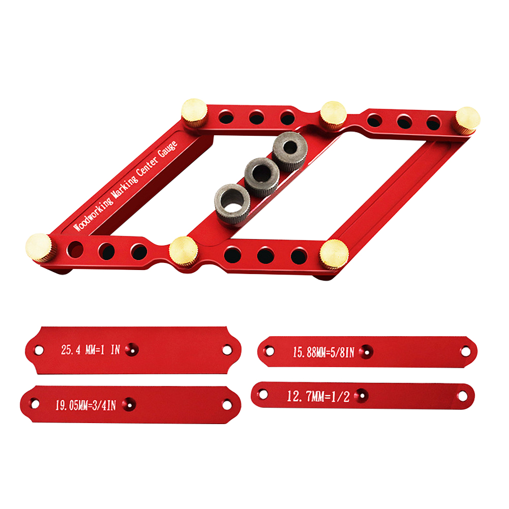 

2 in 1 Scriber Marker Pocket Hole Doweling Jig Kit Drill Guide Locator Tool, 501 Original