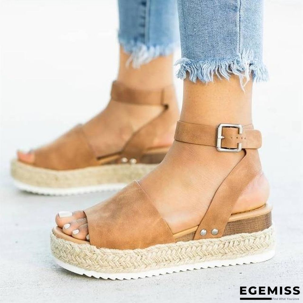 Wedges Shoes For Women High Heels Sandals Summer Flip Flop Platform Sandals | EGEMISS