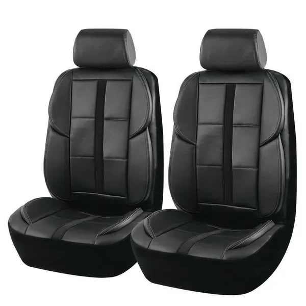 New Upgrade Universal Leather Car Covers 3D Design With 3 Zipper Rear Split Sport Seat Cover Airbag Compatible