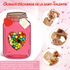 Lot de 50/100 sacs cadeaux cr&eacute;atifs pour la Saint-Valentin en bocal Mason avec &eacute;tiquettes