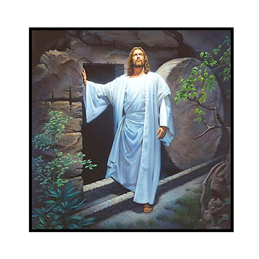 

Jesus - 11CT Stamped Cross Stitch - 60*60CM, 501 Original