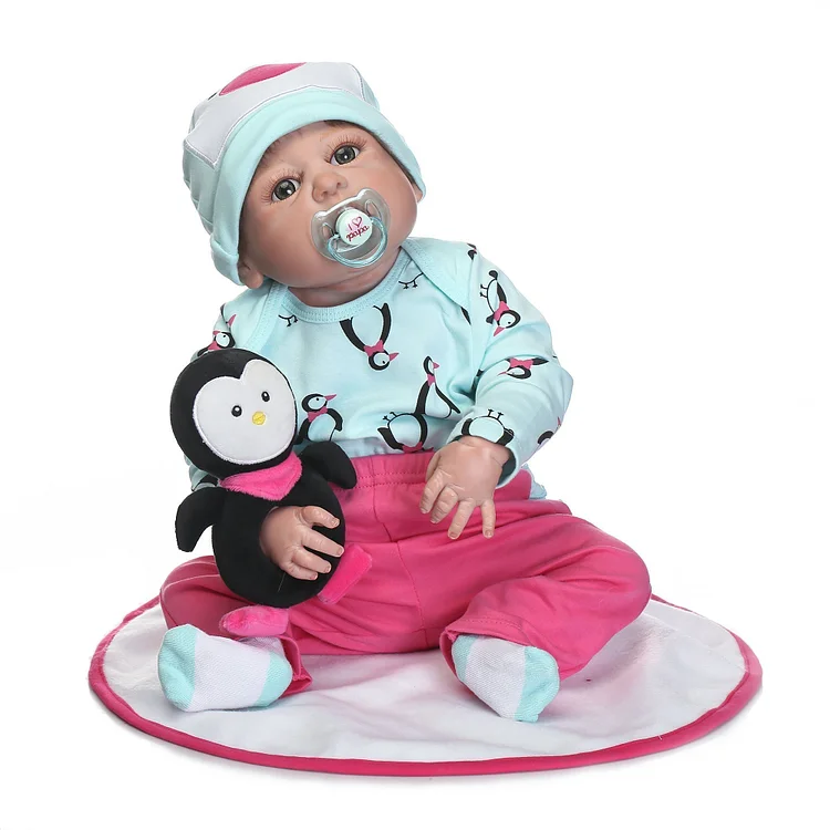  22 inch Little Ana Real Lifelike Baby Girl - RSDP-Rebornbabypuppen-Rebornbabypuppen.de