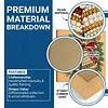 (25x25cm)DIY Pearl Painting Xmas Framed Handmade Pearl Material Art Kit Living Room Decor