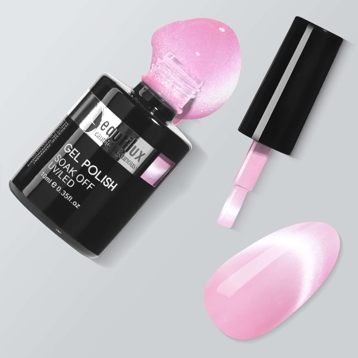 HEMA& TPO Free Cat's Eye Nail Gel Polish Color 10ml-Spring Rose