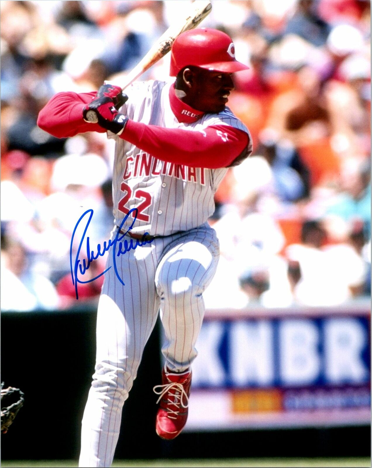 Ruben Sierra Signed 8x10 Photo Poster painting MLB Autograph Cincinnati Reds AWM COA