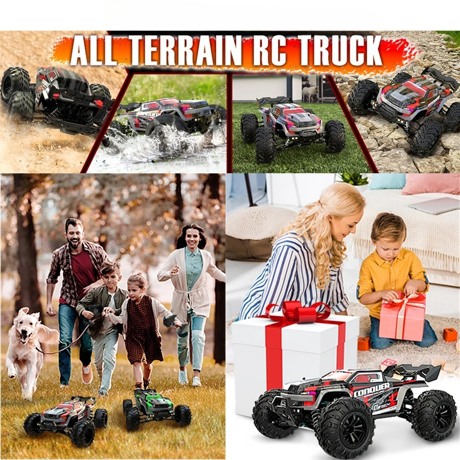 Tegooe 116 Scale High Speed RC Off-Road Racing Truck - 4WD Remote Control Toy