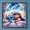 Stitch und die Prinzessin - runder Bohrer Diamond Painting - 30*30cm