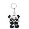 Bead Embroidery - Bamboo Panda Beaded Counted Cross Stitch Keyring