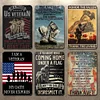 [US Local Warehouse]6PCS Soldiers - Vintage Metal Signs Set - 20*30cm