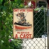Today My Arm is Casting for Fish - Metal Tin Signs(8*12Inch/12*16Inch) - Animal