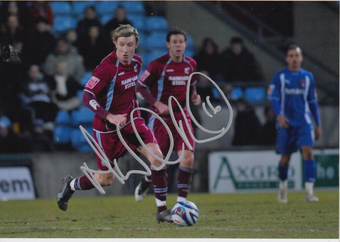 MARTYN WOOLFORD HAND SIGNED 7X5 Photo Poster painting - FOOTBALL AUTOGRAPH - SCUNTHORPE UNITED 2