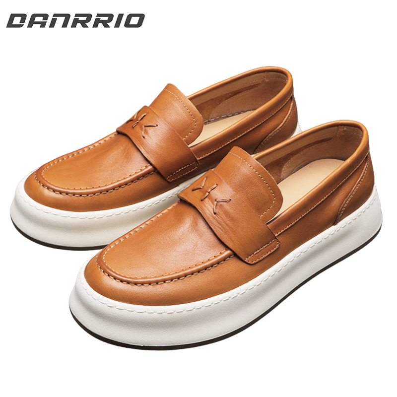 DANRRIO Handmade Retro British Style Horsehide Business Casual Loafers DANRRIO.COM DANRRIO