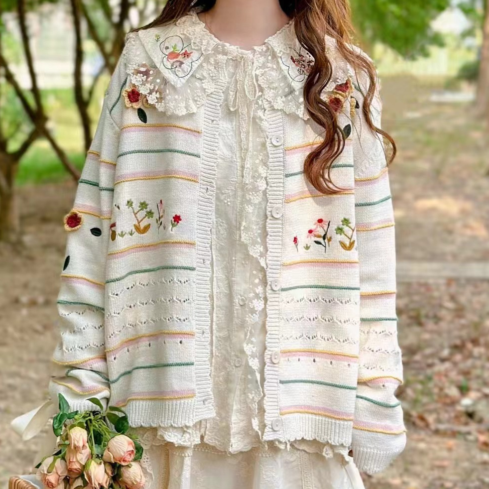 Chicfifth Sweater Women Winter Long Sleeve High Quality Autumn Vintage Top Knitted Cardigan