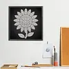 DIY Pearl Painting Sunflower for Home Wall Decor(25x25cm)