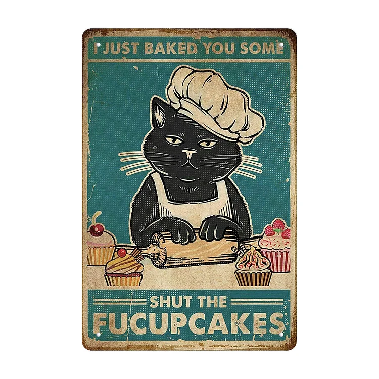 Cat - Vintage Tin Signs/Wooden Signs - 8*12Inch/12*16Inch