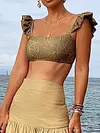 Casual And Simple Empire Split-Joint Skirts
