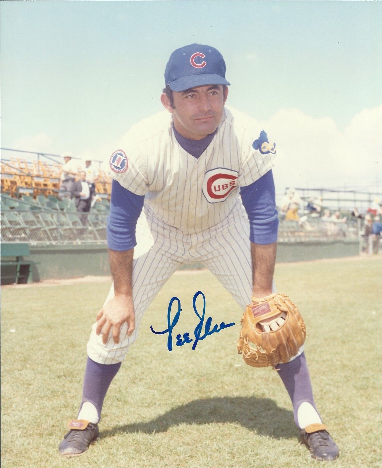 Signed 8x10 LEE ELIA Chicago Cubs Autographed Photo Poster painting - COA