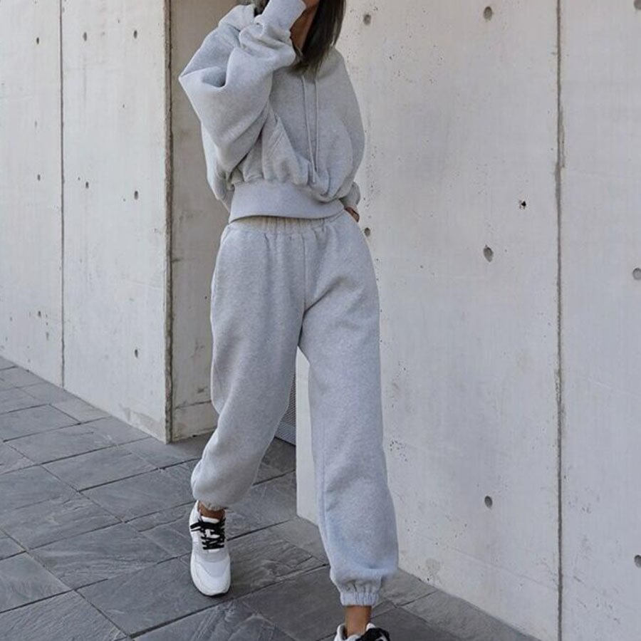 Women's Casual Sweater Jacket Sports Sets