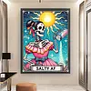 Skullgirl-11CT Stamped Cross Stitch 50*65cm/19.69*25.59in (Big Size)