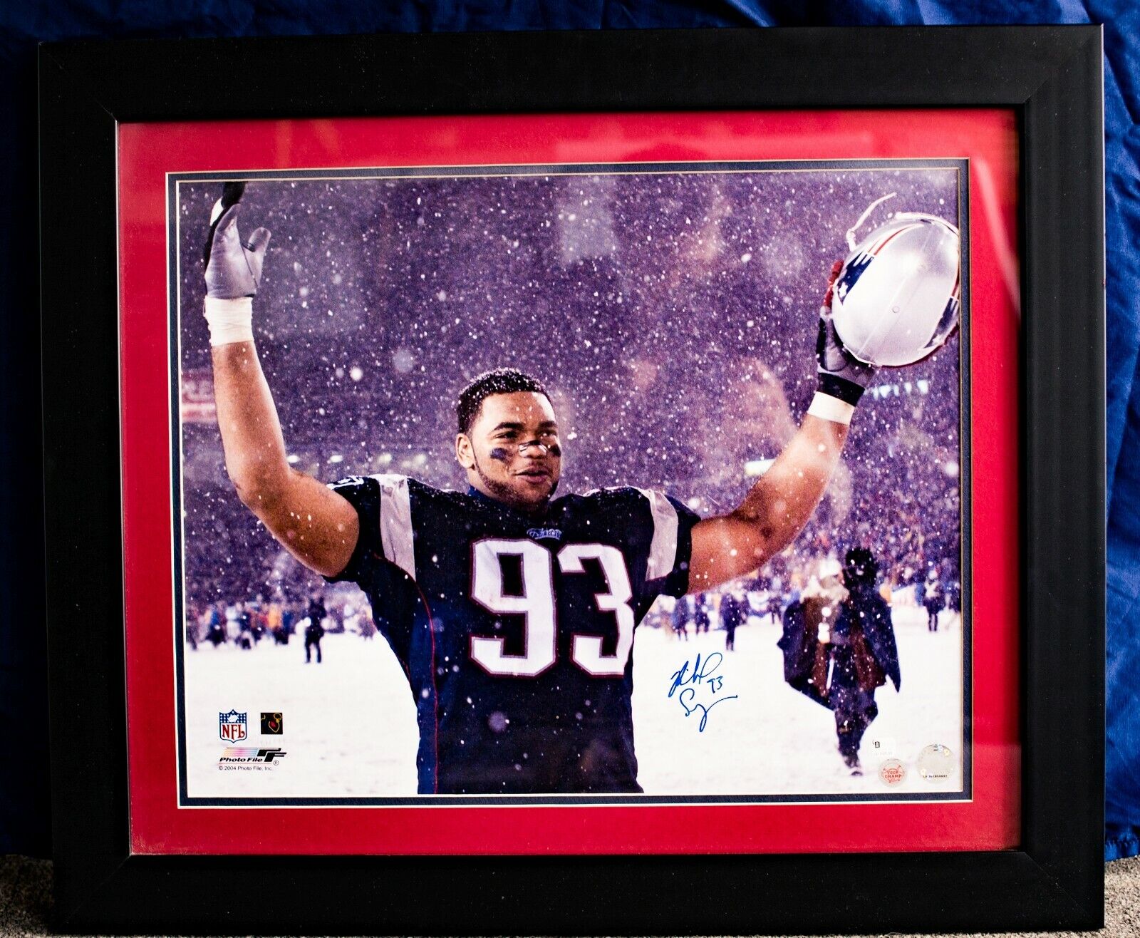 Richard Seymour Framed Signed 16x20 Photo Poster painting Lisa Ann Personally Owned PSA/DNA COA