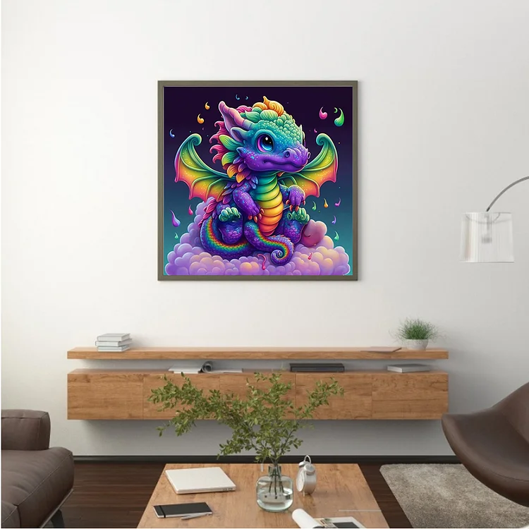 IEFSCAY Diamond Painting Kits - Colorful Dragon Diamond Painting Beginner  Friendly and Easy to Install DIY Crafts, Wall Decor Room Decor Sparkling