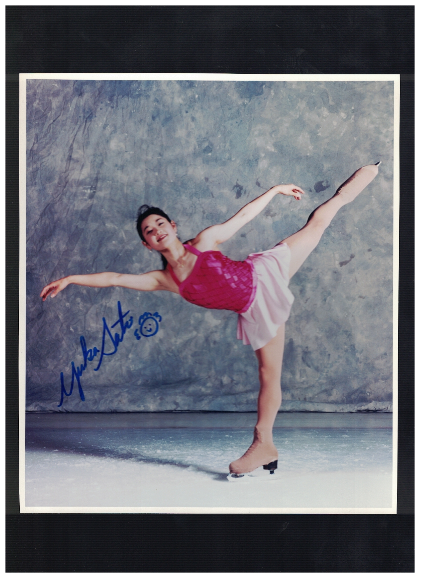 Yuka Sato Japan Olympic Figure Skating Signed 7 1/2 x 9 Photo Poster painting W/Our COA