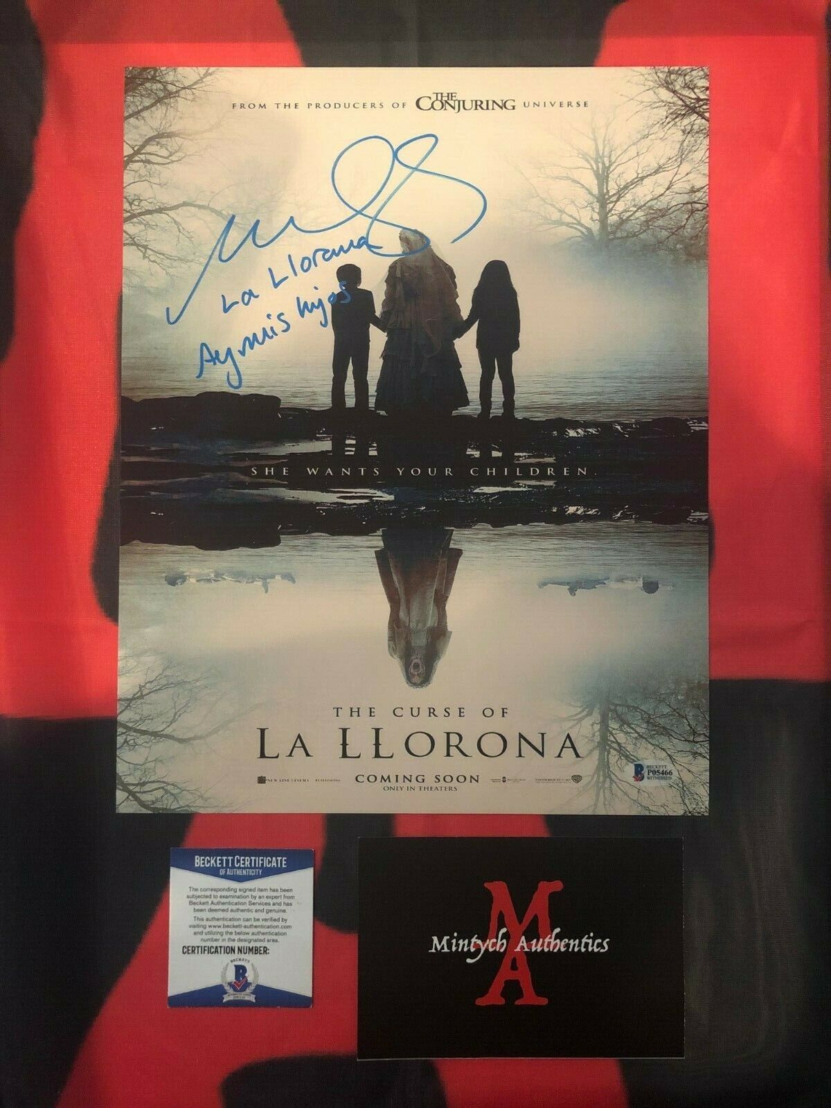 MARISOL RAMIREZ THE CURSE OF LA LLORONA SIGNED 11x14 Photo Poster painting! BECKETT COA! HORROR!